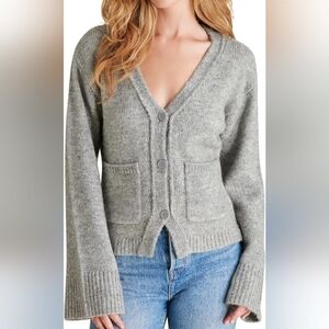 Steve Madden Odelia Flare Sleeve Cardigan